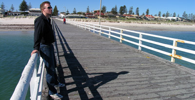 Alex on the jetty